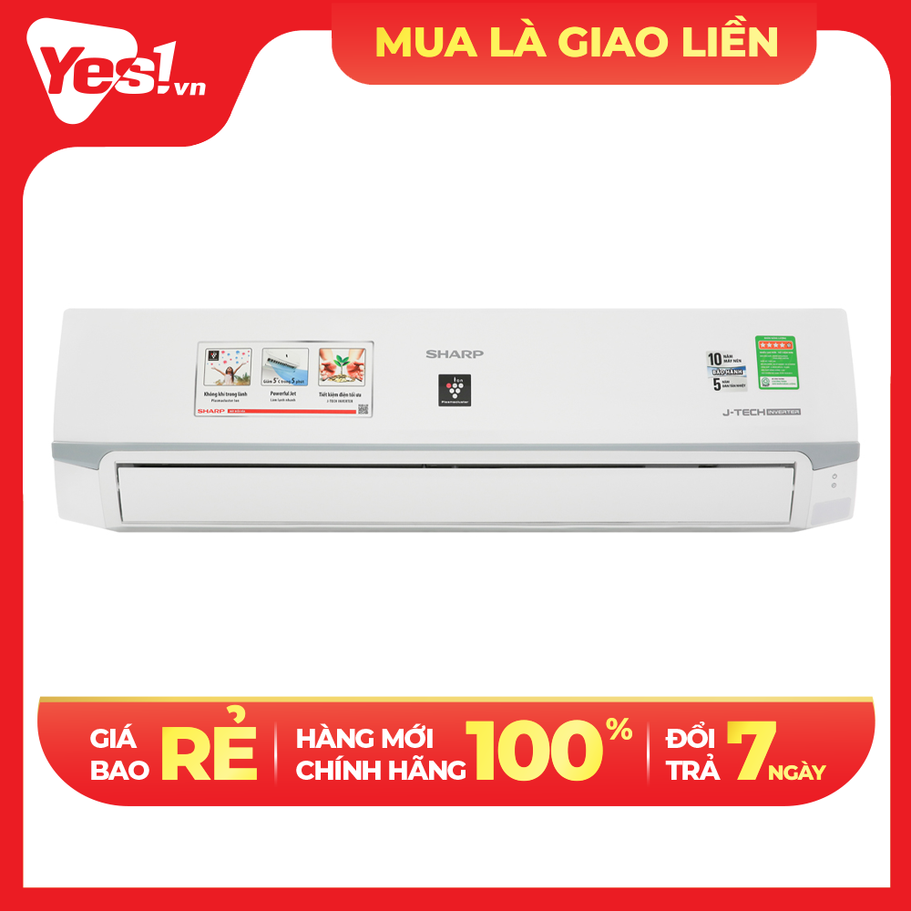 Máy Lạnh Inverter Sharp AH-XP18WMW (2.0HP) - Hàng Chính Hãng