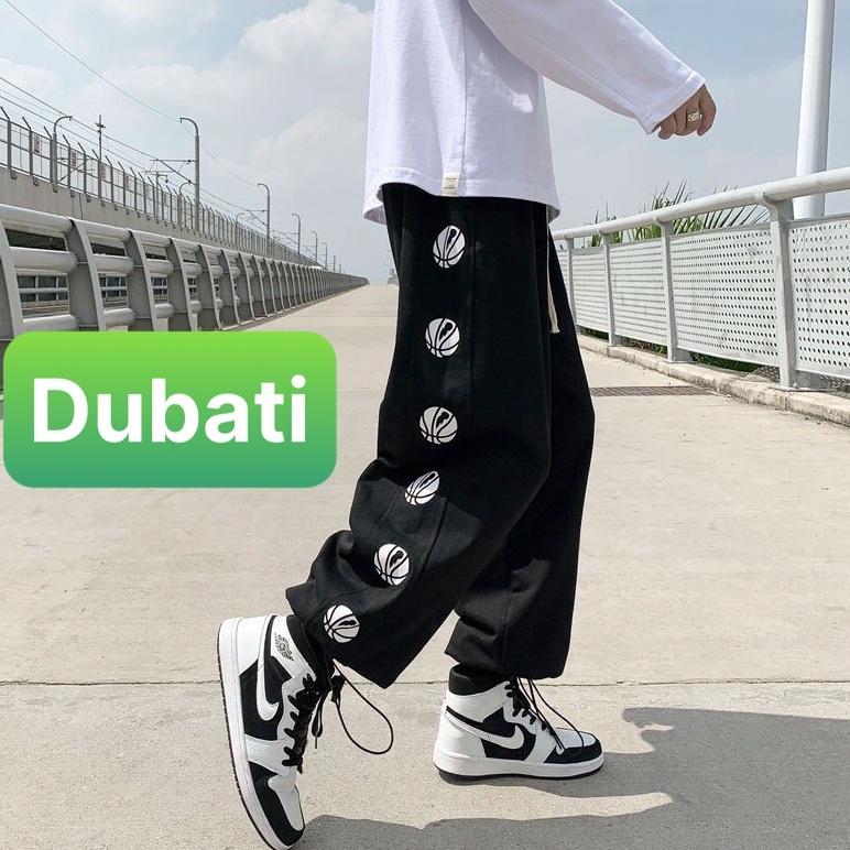 QUẦN JOGGER THỂ THAO NAM NỮ ỐNG BO HỌA TIẾT QUẢ CẦU PHONG CÁCH CAO CẤP 2022- DUBATI FASHION