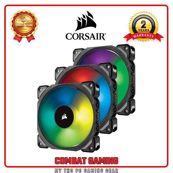 Bộ 3 Quạt Máy Tính 120mm CORSAIR ML120 PRO RGB kèm Node - Hàng Chính Hãng