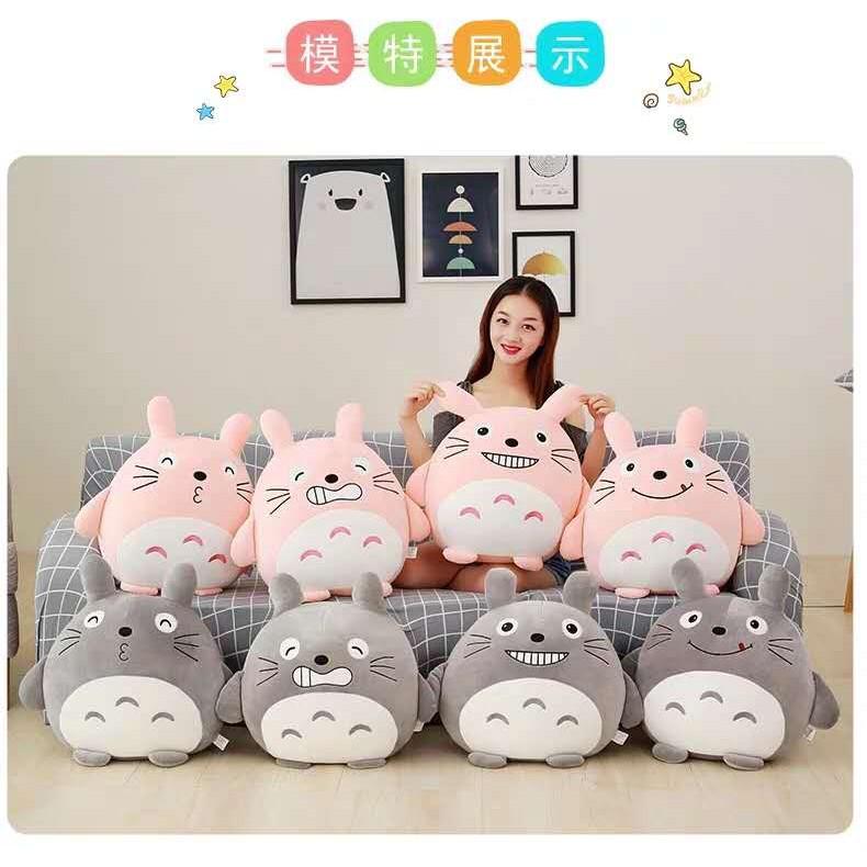 Chăn Gối Gấu Bông Totoro tròn, biểu cảm. Gối kèm mền 3 trong 1 cho bé yêu(#Gối_Chăn_Ủtay)