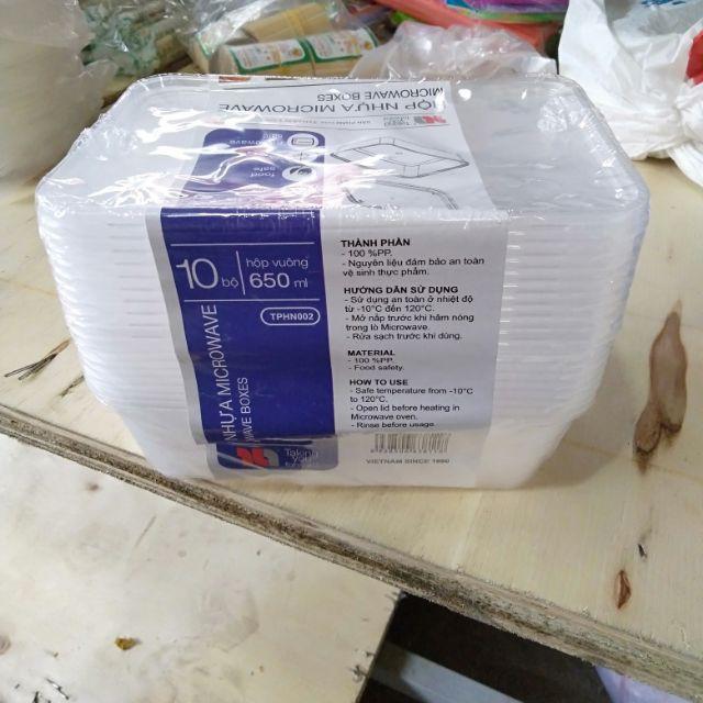 Combo 10 Hộp nhựa microwave Thuận lợi