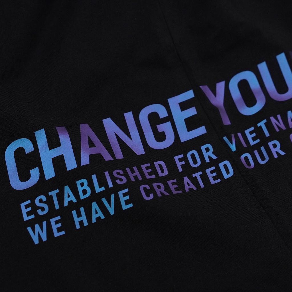 Áo thun phản quang chuyển màu theo ánh sáng - PURPLE TO BLUE HOLOGRAM TEE Change Your Mind