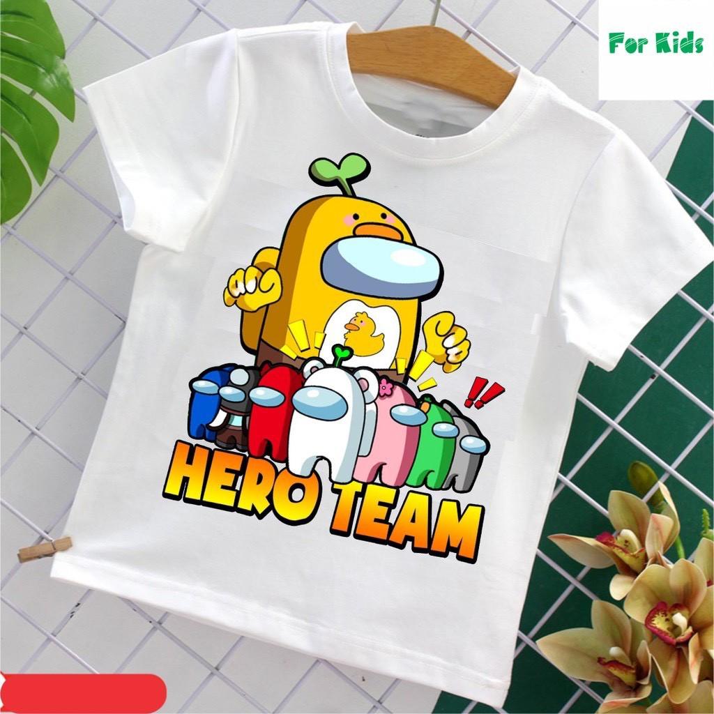 Áo thun bé trai hình Among Us đẹp | Áo Among Us mẫu mới vải đẹp AU02