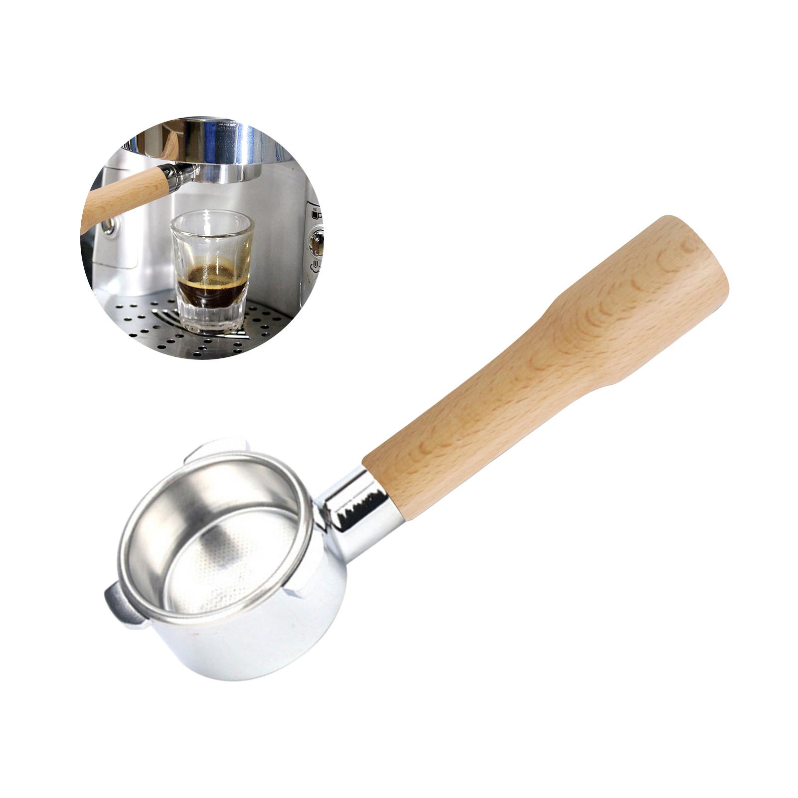 Bộ Lọc Cà Phê Không Đáy Tay Cầm Gỗ 54mm Thay Thế Cho Máy Pha Cà Phê Breville 880 / 870 / 850