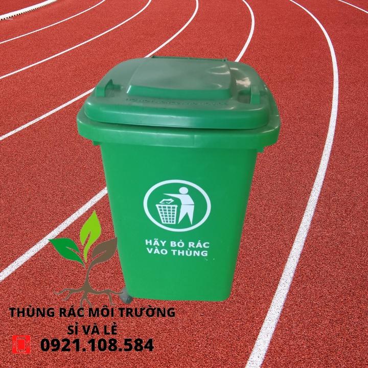 THÙNG RÁC NHỰA CÔNG CỘNG 60L(CAM,VÀNG,XANH