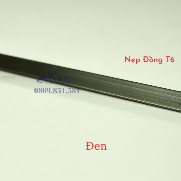 Nẹp Đồng T6 Đen, Nẹp đồng chữ T, Nẹp đồng chống trơn, giá 1m