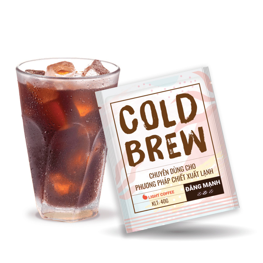 Cà phê pha Cold brew Light Coffee đắng nhiều - túi 40gr