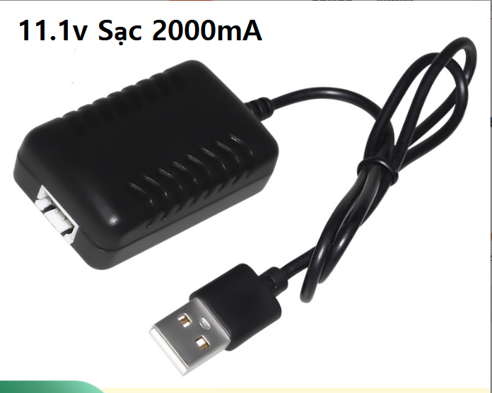 Bộ Sạc Pin Lithium Tự Ngắt Bằng Điện Thoại 11.1v 2000mA Sạc Nhanh Đồ Chơi Điện Tử Điều Khiển Từ Xa