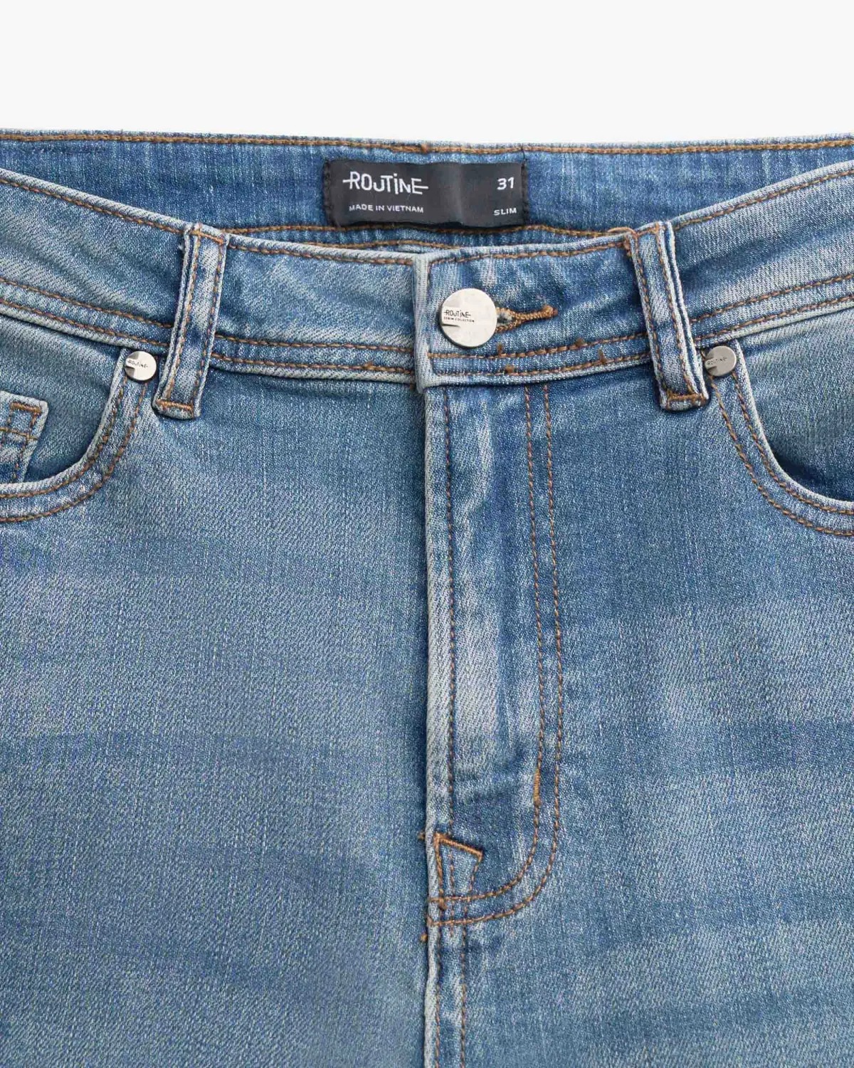 Quần jeans nam Form Slim - RT 10F24DPA060 | ROUTINE CÀ MAU