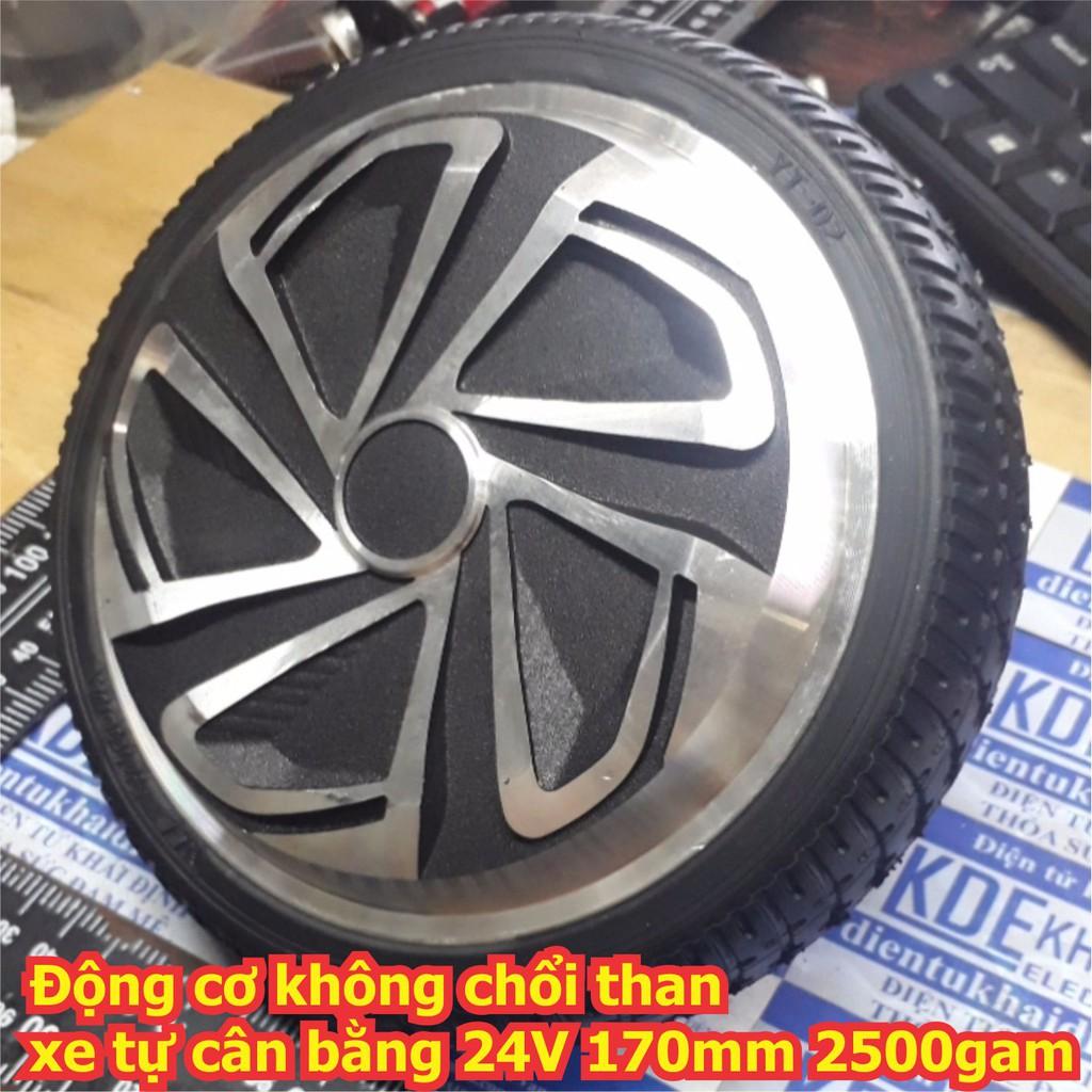 Động cơ brushless, không chổi than xe tự cân bằng, xe mỗ hình vv 24V phi 170mm, 2500gam kde5631