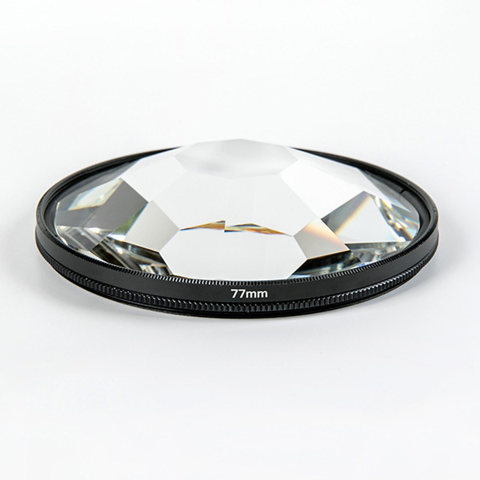 1Pcs Black 77mm Kaleidoscope Camera Filter Number of Subject Camera