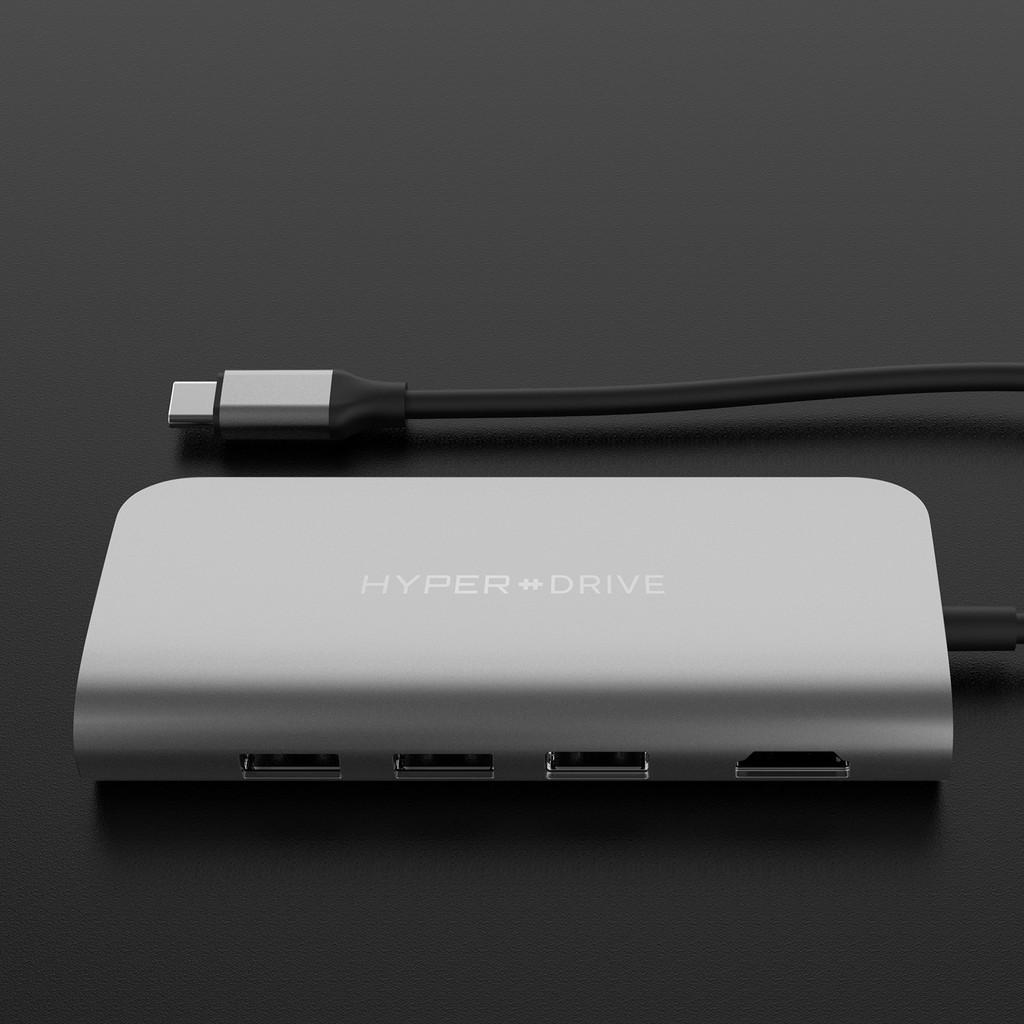 Cổng Chuyển HyperDrive Power 9-in-1 USB-C Hub Dành cho  iPhone, Macbook, Ultrabook, USB-C Devices - HD30F - Hàng Chính Hãng