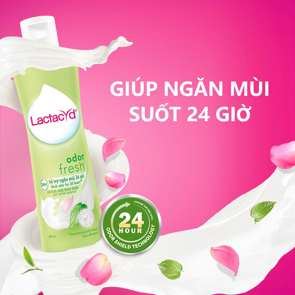 Bộ Dung Dịch Vệ Sinh Phụ Nữ Lactacyd Odor Fresh Ngăn Mùi 24H 250ml + Soft &amp; Silky Dưỡng Ẩm 150ml