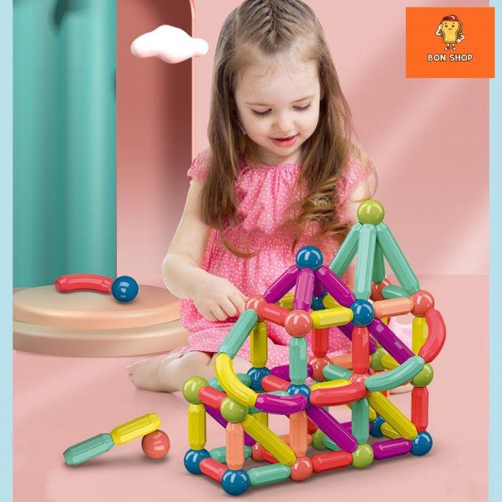 Đồ Chơi Bộ Lắp Ghép Nam Châm Từ Tính Đầy Màu Sắc Cao Cấp 36pcs
