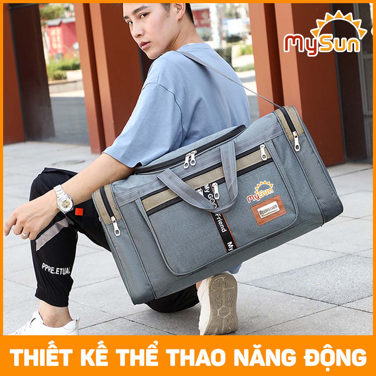 Balo du lịch nam chống nước cỡ lớn đẹp thể thao cao cấp chính hãng MySun WWS