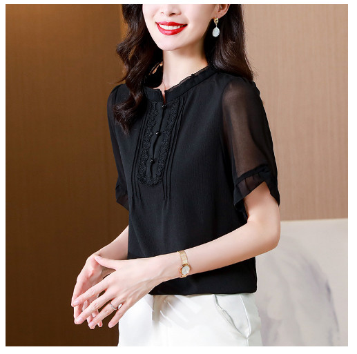 Áo Sơ Mi Ngắn Tay Khí Chất Nữ SM39 - Hàng Quảng Châu Cao Cấp
