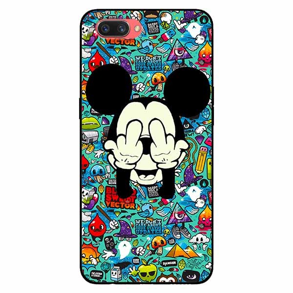 Ốp lưng in cho Realme C1 Mẫu Chuột Che Mắt
