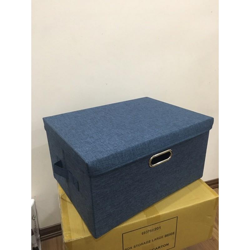 Hộp Đựng Quần áo xuất Hàn Quốc cỡ lớn 45x34xH24cm (Storage Box