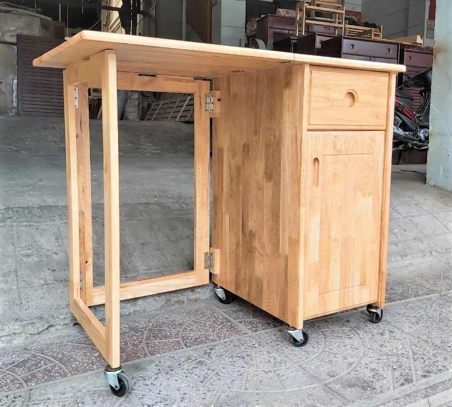 Bàn Gỗ Xếp 2 Hộc 90*50cm - Gỗ Song Bản