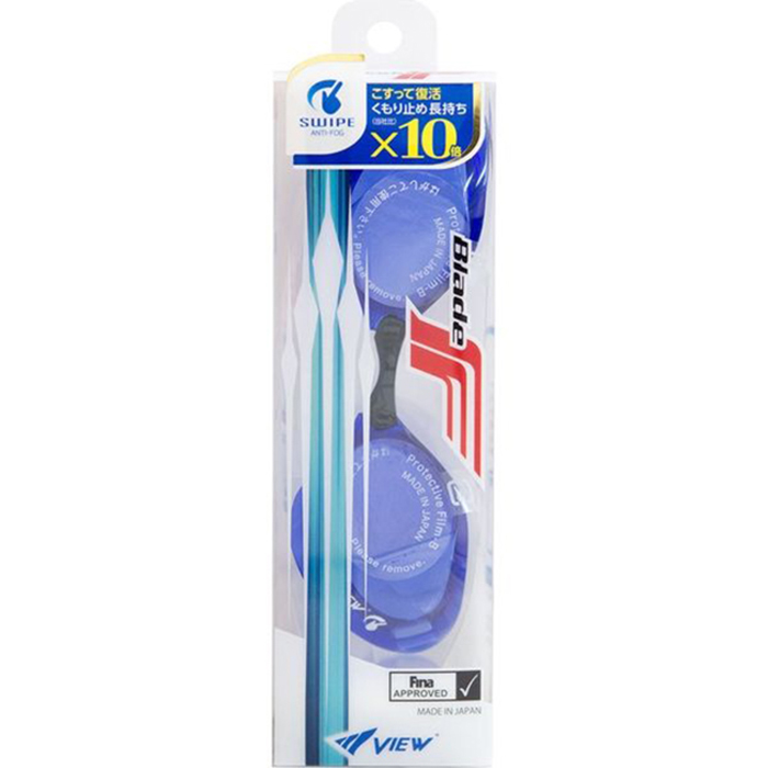 Kính Bơi Thi Đấu Không Gioăng VIEW V122SA Swipe Anti-Fog Chống Tia UV Chống Sương Mù- Hàng chính hãng 100% sản xuất tại Nhật Bản
