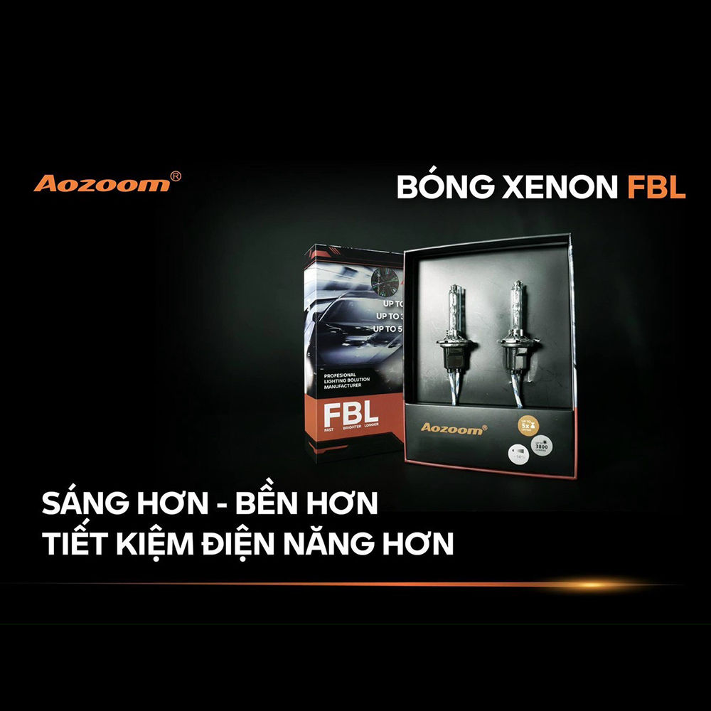 Bóng Xenon Tăng Sáng Aozoom FBL Chân H11 Siêu Sáng , Hàng Chính Hãng Aozoom