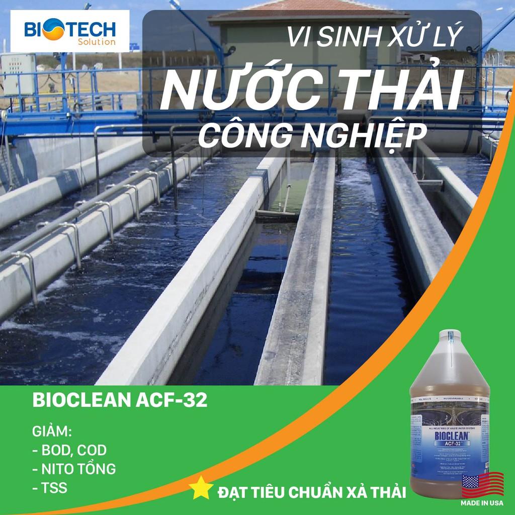 Hàng Mỹ - Vi Sinh Xử Lý Nước Thải Công Nghiệp, Đa Ngành Bioclean ACF-32 -Chai Gallon= 3,785 lít