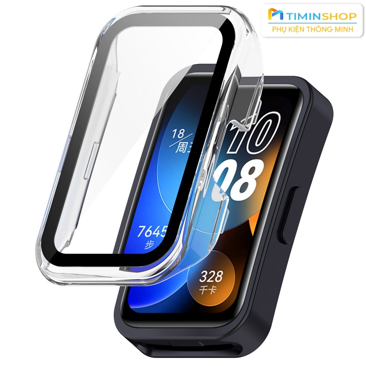 Ốp bảo vệ cho Huawei Band 10/ 9/ Huawei Band 8 - Chất PC + Kính cường lực (OCLB8)