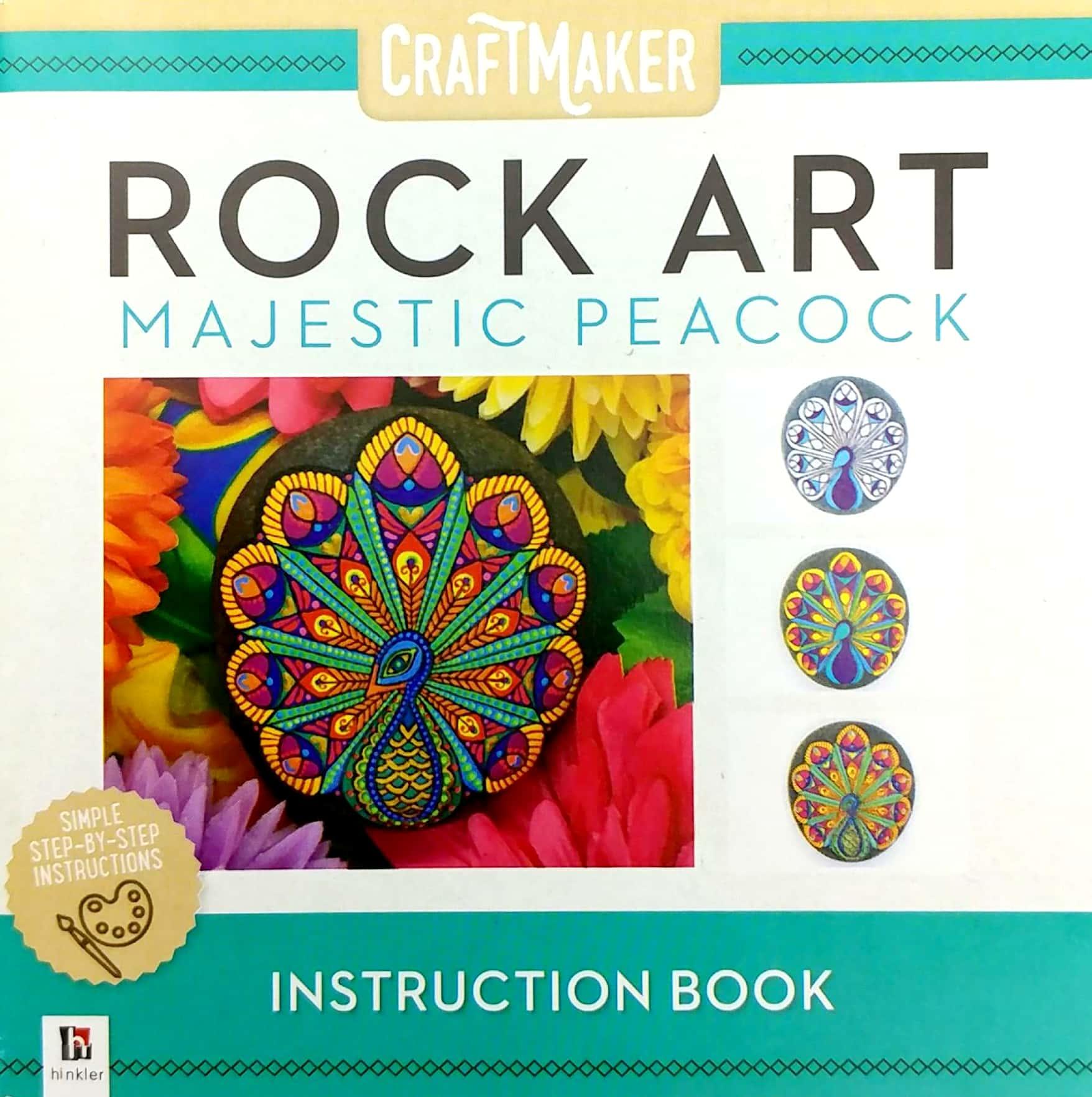 Craftmaker Rock Art Mini Kit: Majestic Peacock