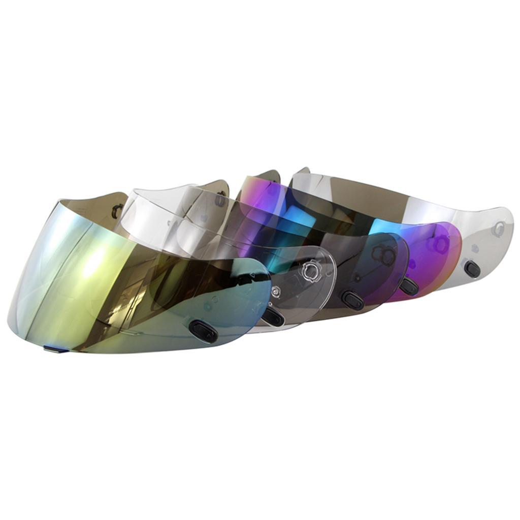 2pcs Visor Full Face Helmet Motorcycle Sun Glasses - Clear + Colored