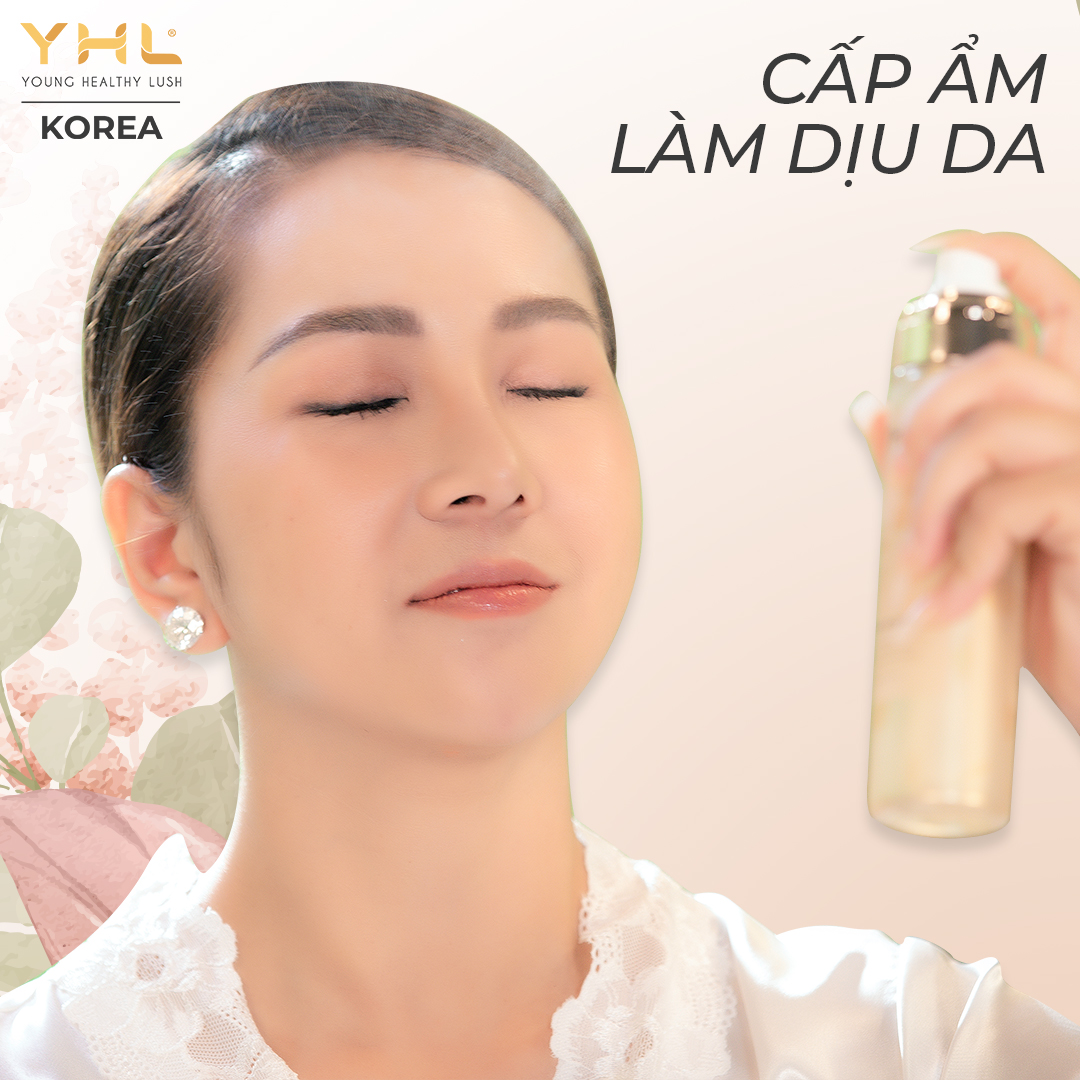 Xịt khoáng tinh khiết YHL cấp ẩm và dịu da 120ml Hàn Quốc