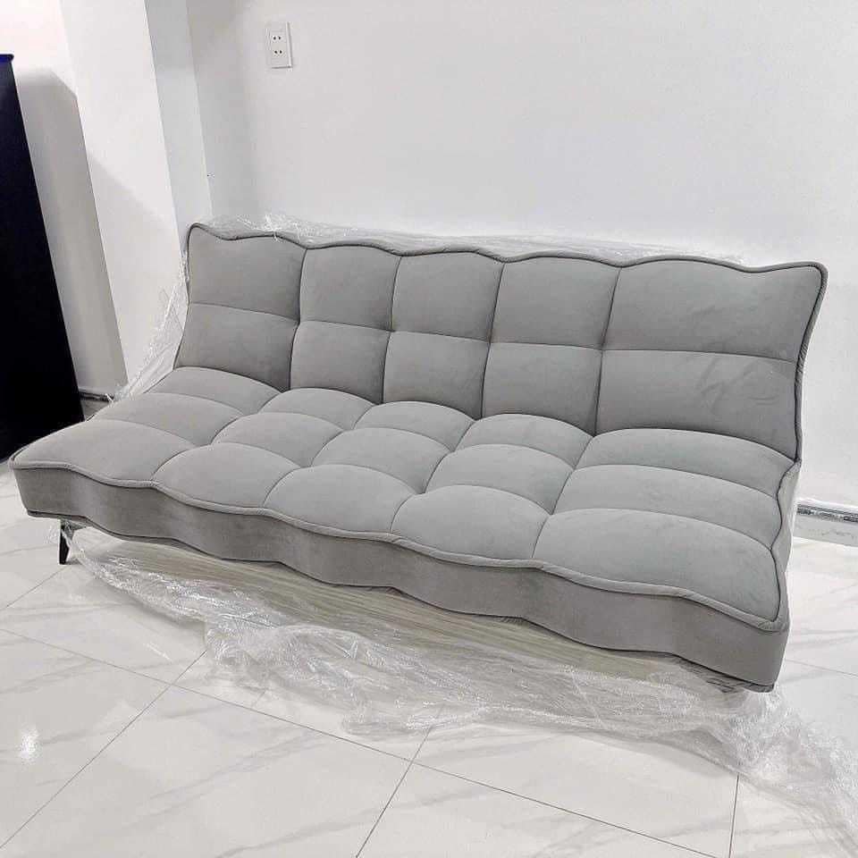 Sofa giường bed bọc nỉ nhung siêu êm ái Juno Sofa giá rẻ hiện đại