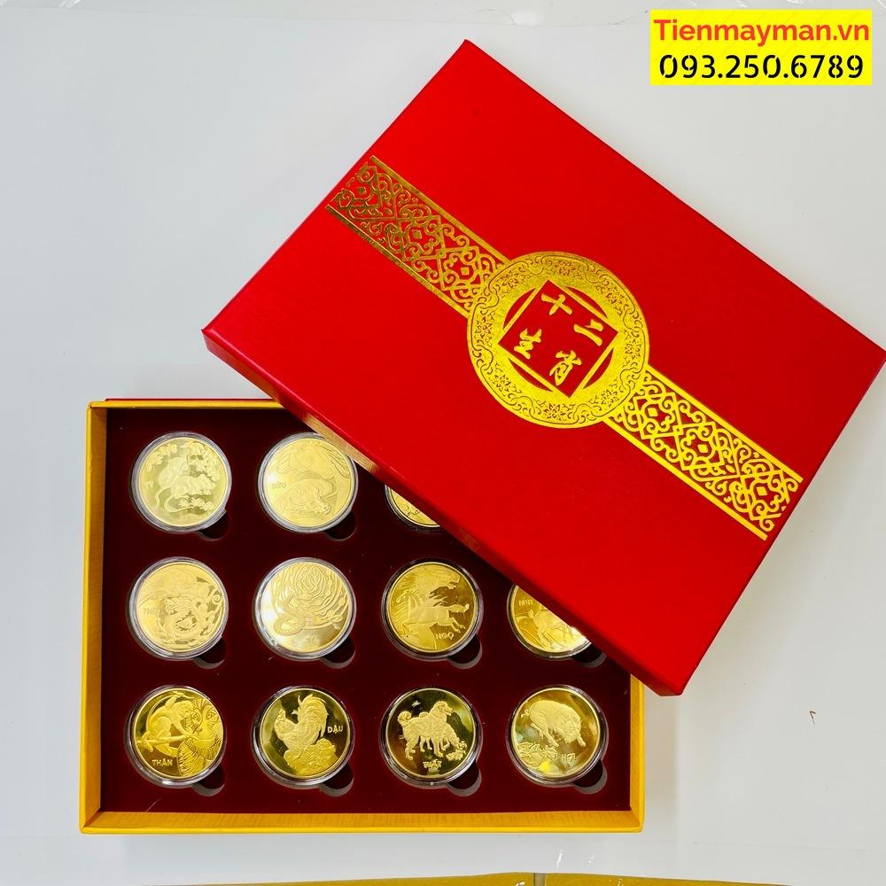 Hộp Bộ Xu 12 Con Giáp Sang Trọng, Đẹp Lấp Lánh - Bản Tiếng Việt - NELI - RƯỚC LỘC XUÂN