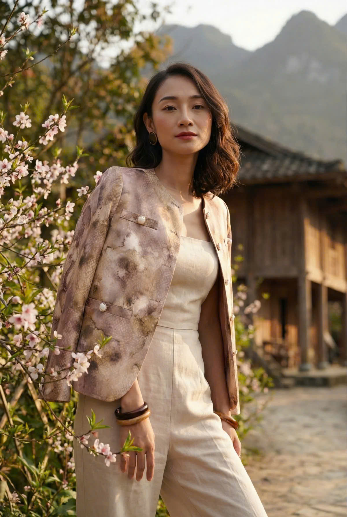 Áo Khoác Jacket Loang Màu Phi Thuỷ Top187 thời trang thiết kế Hity