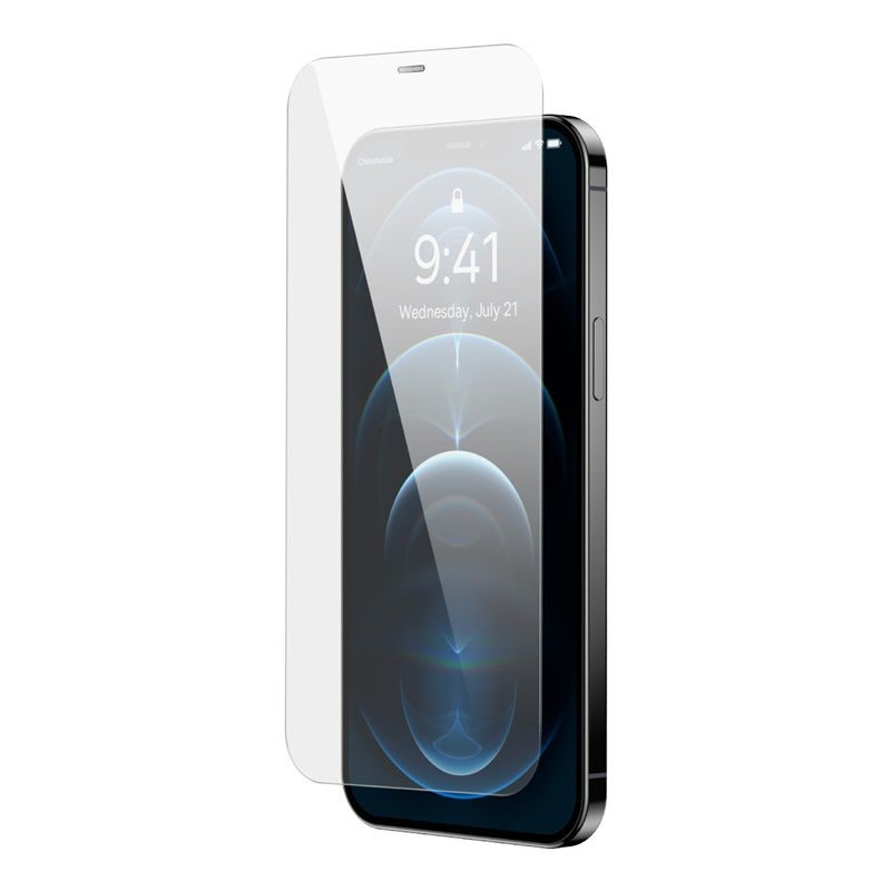 Cường lực Siêu Bền Cho IPhone 12 Baseus 0.3mm Full-glass Crystal Tempered Glass Film Bộ 2 Miếng Dán (hàng chính hãng)