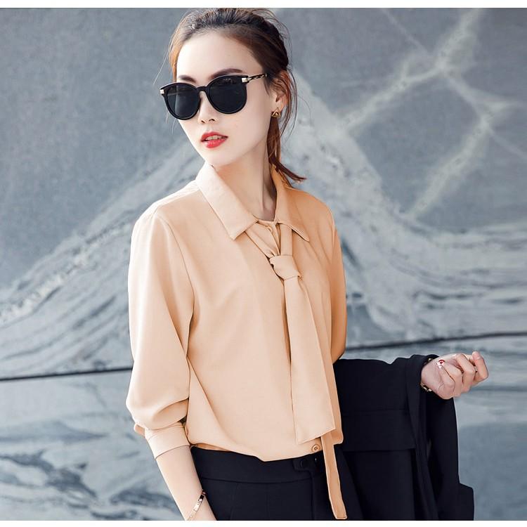 Áo sơ Mi Công Sở Cổ Thắt Dây - QA0052