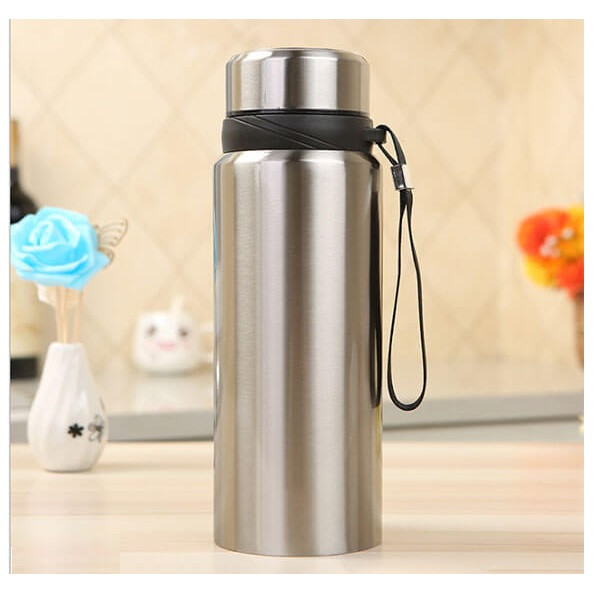 Bình Giữ Nhiệt Inox 700ml Dày Giữ Nhiệt Tốt Có Lưới Lọc Và Dây Treo