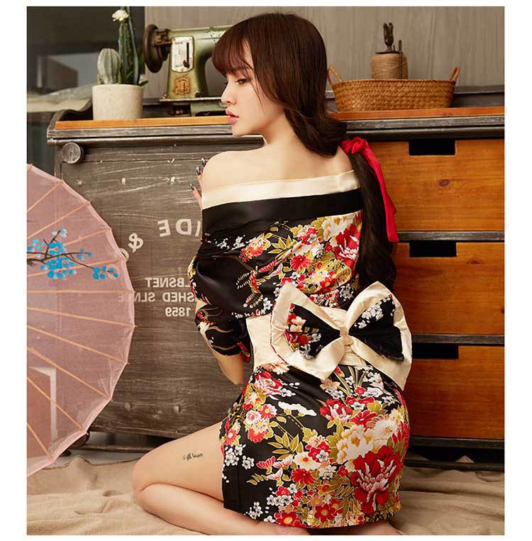 Áo ngủ kimono from ngắn cách tân sexy TK1311