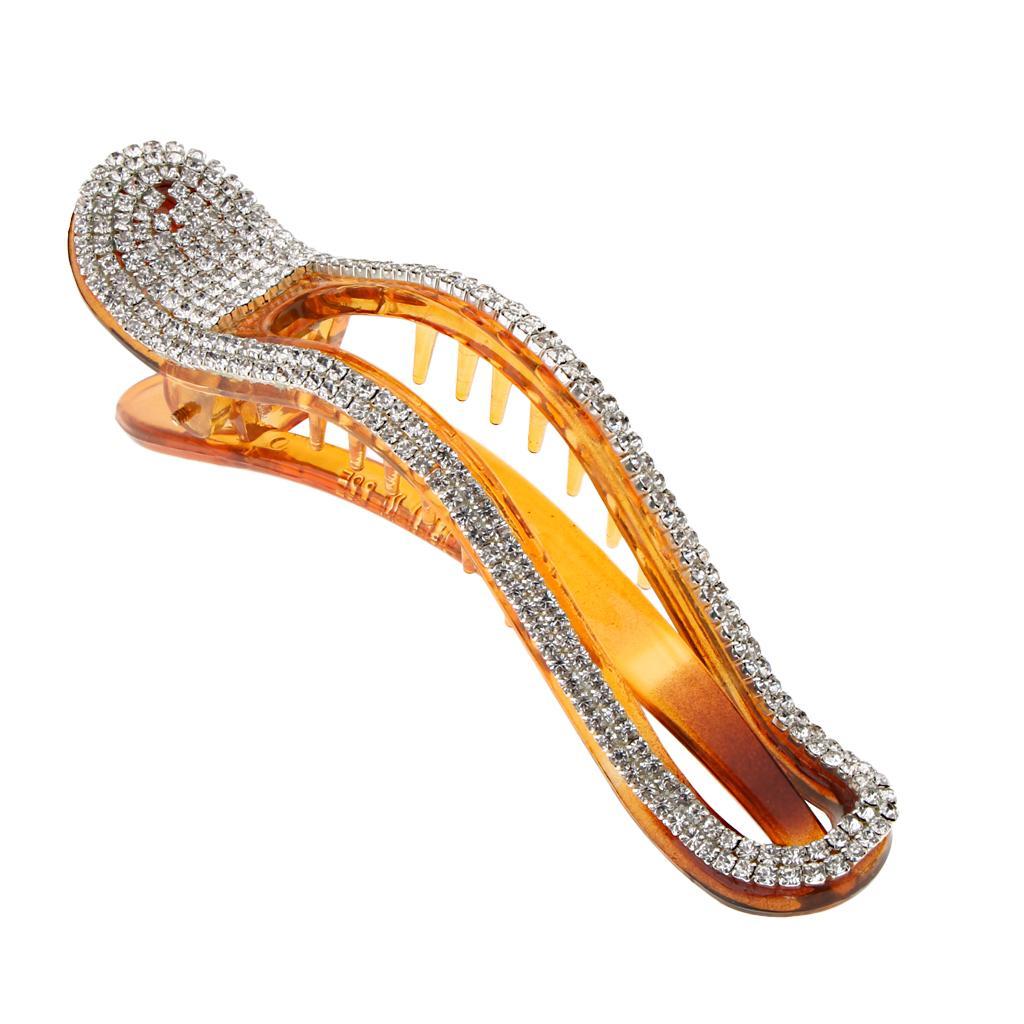 Rhinestone Crystal Beak Duckbill Clip Pin Hair Accessories for Women