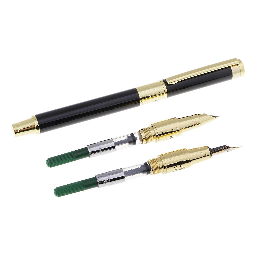 Writing Ink Pen Calligraphic Pen Sign Pen Three Pen Points Pen Stationery