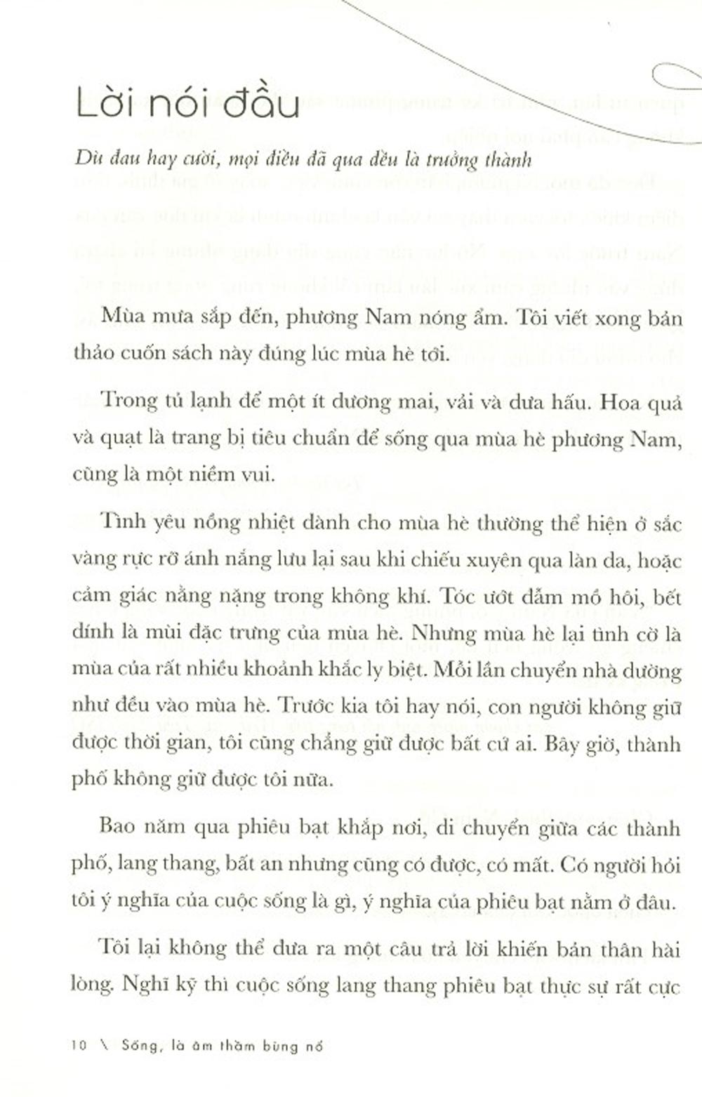 Sống, Là Âm Thầm Bùng Nổ