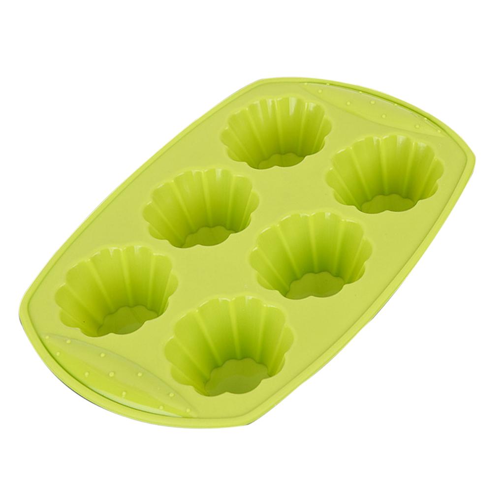 Food Grade Silicone 6-Grid Shape Mold Chocolate Mould Soap Mold Baking Tool