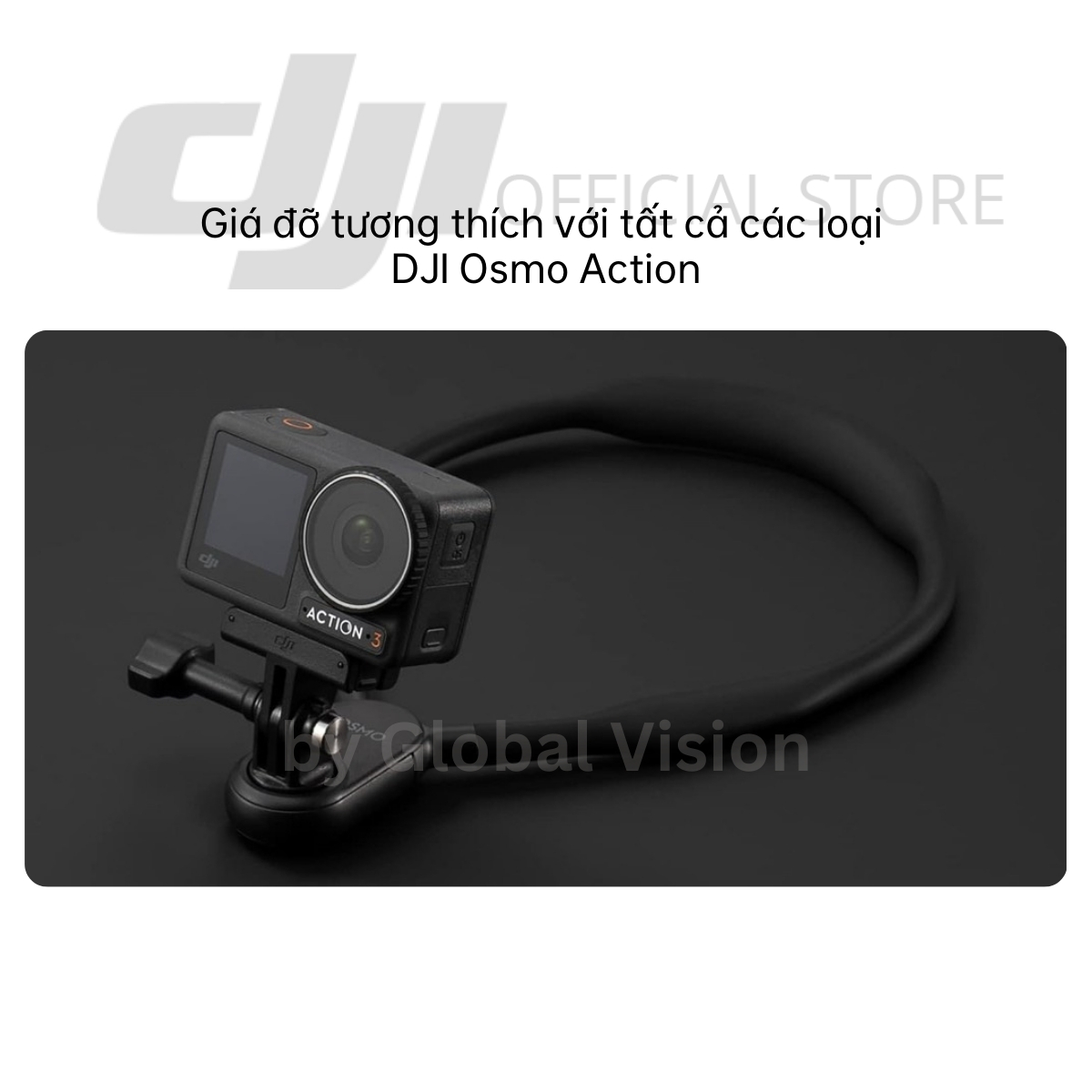 Phụ kiện đeo cổ dùng gắn máy ảnh DJI dùng cho Osmo Action camera hành động cao cấp - Hàng chính hãng