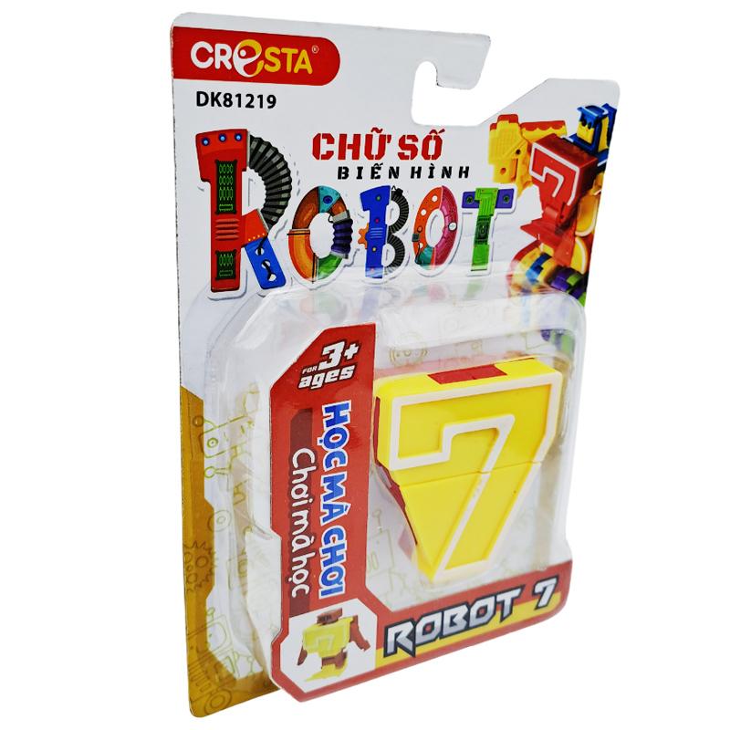 Đồ Chơi Lắp Ráp Biến Hình Robot Chữ Số 7 - Cresta DK81219