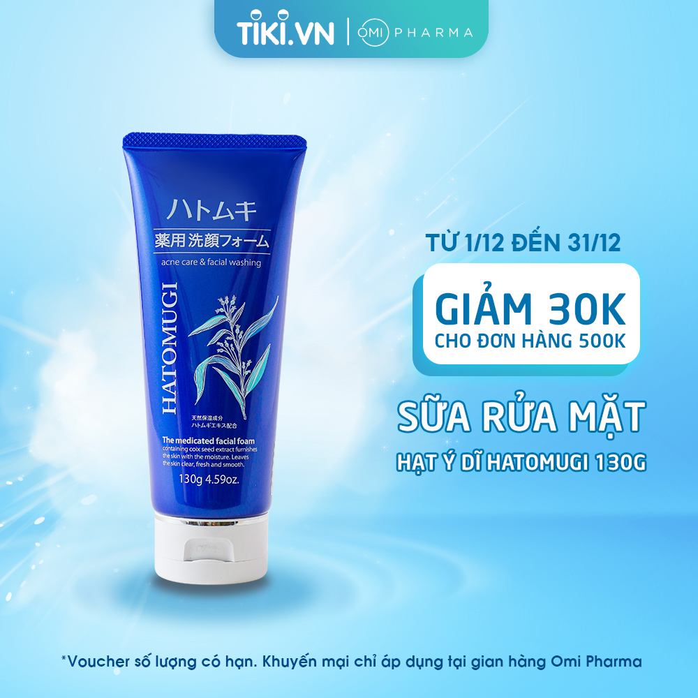 Sữa rửa mặt Hatomugi hạt ý dĩ