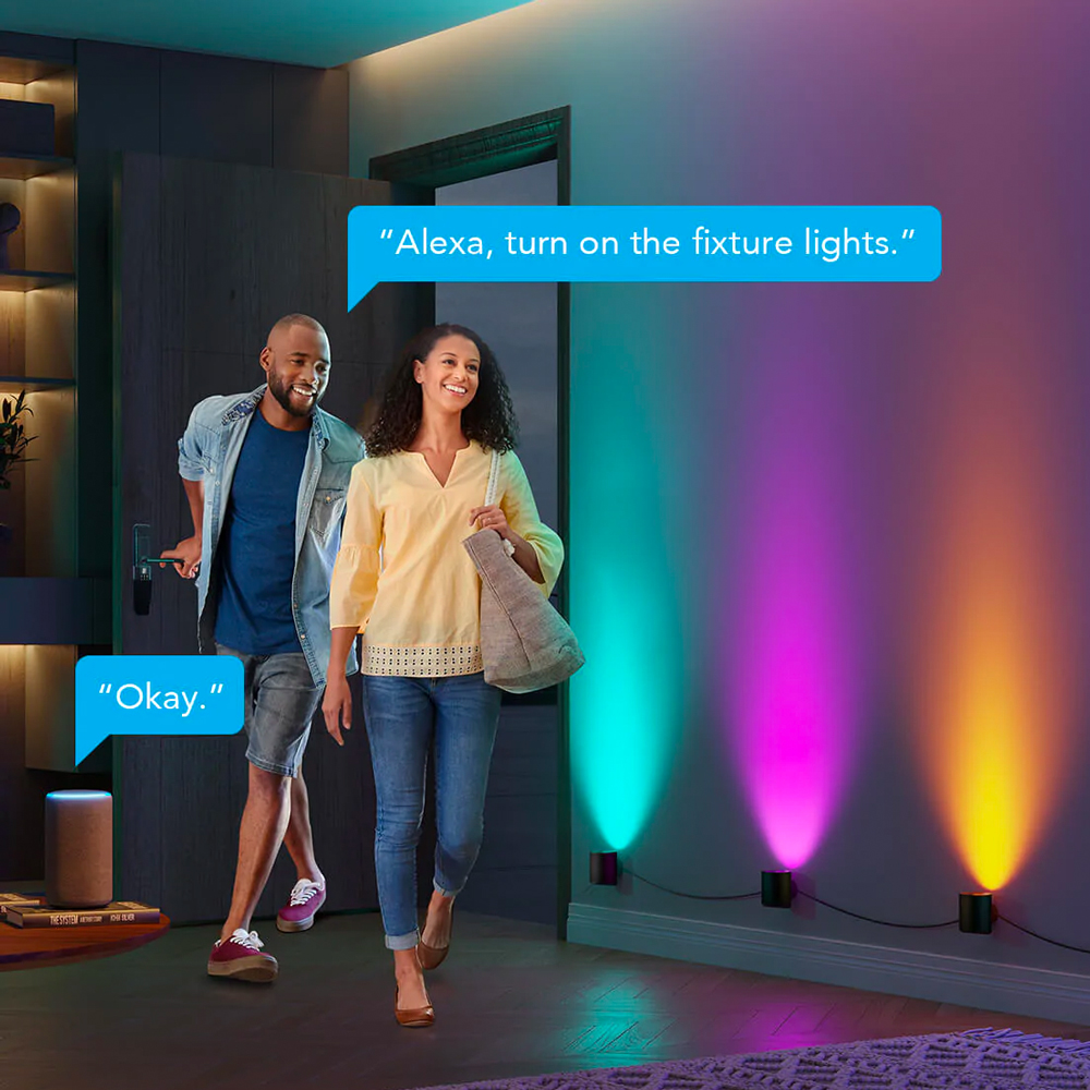 Đèn LED gắn tường trang trí nội thất Govee RGBWW Smart Fixture Light H6087 | Thắp sáng phòng khách, cầu thang, hành lang