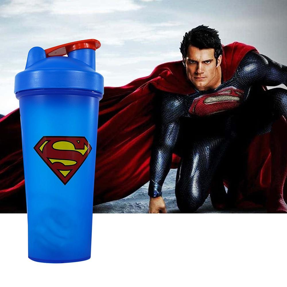 Bình Lắc Shaker Tập Gym 700ML - Siêu Anh Hùng Marvel, DC