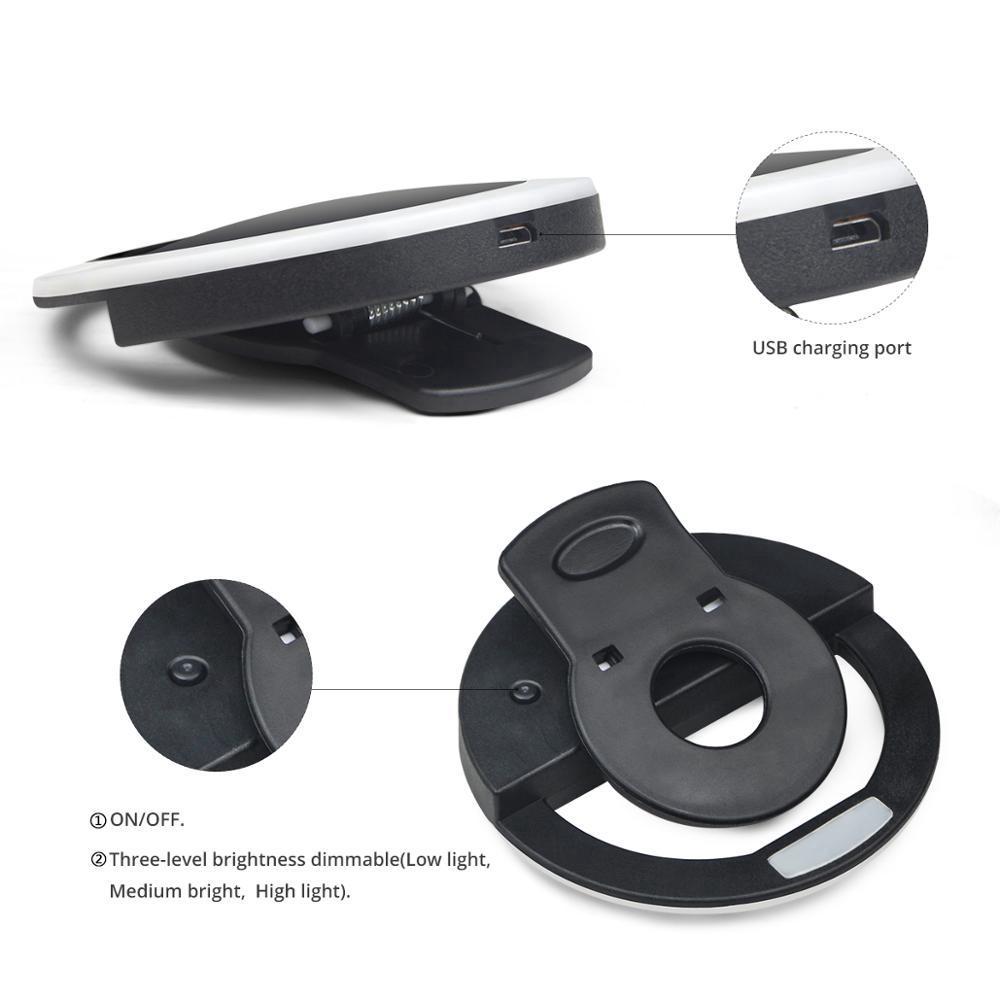 Đèn Led Kẹp Điện Thoại Hỗ Trợ Chụp Ảnh Tiện Lợi