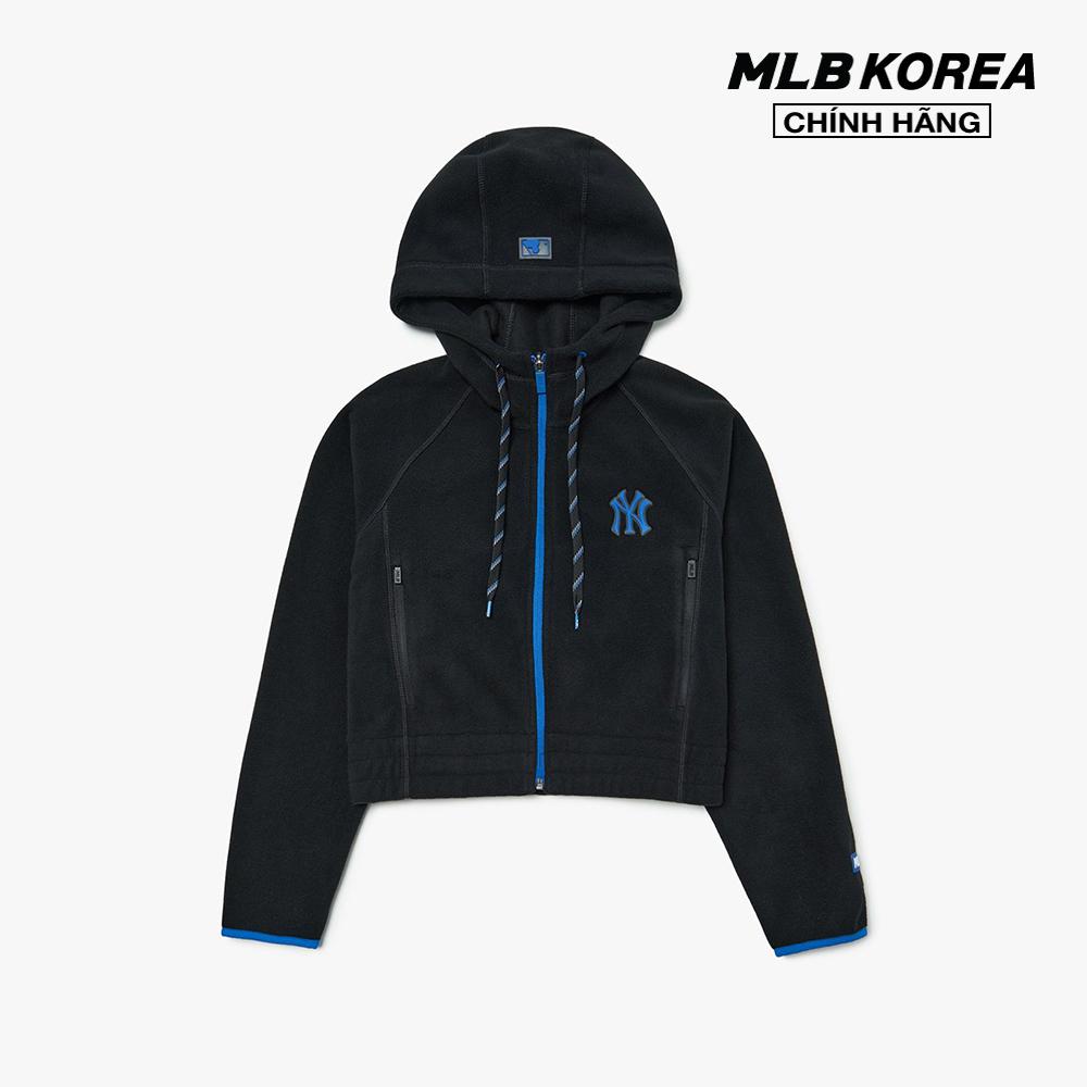 MLB - Áo hoodie nữ tay dài phối mũ Athleisure Polar Fleece 3FTRA0326-50BKS