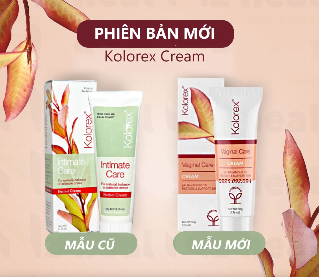 Kem Chăm Sóc, Loại Bỏ Nấm Ngứa Candida Cho Nam và Nữ Kolorex Intimate Care Cream 50gram