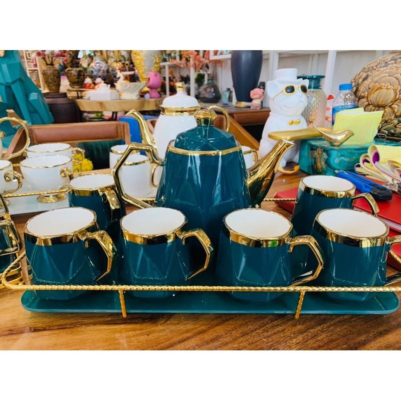 BỘ ẤM TRÀ XANH CỔ VỊT
